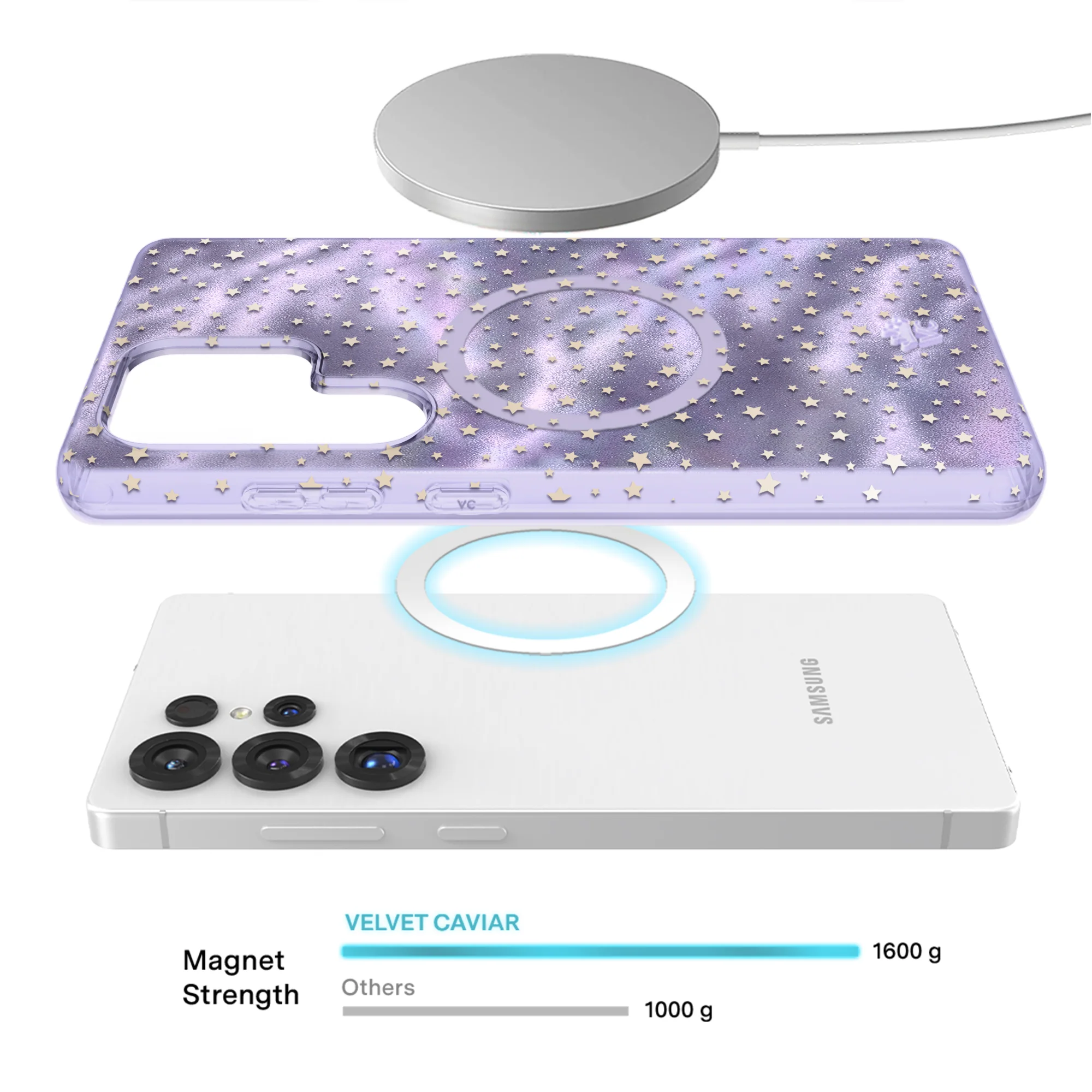 Lilac Celestial Stars Samsung Case - Image 29