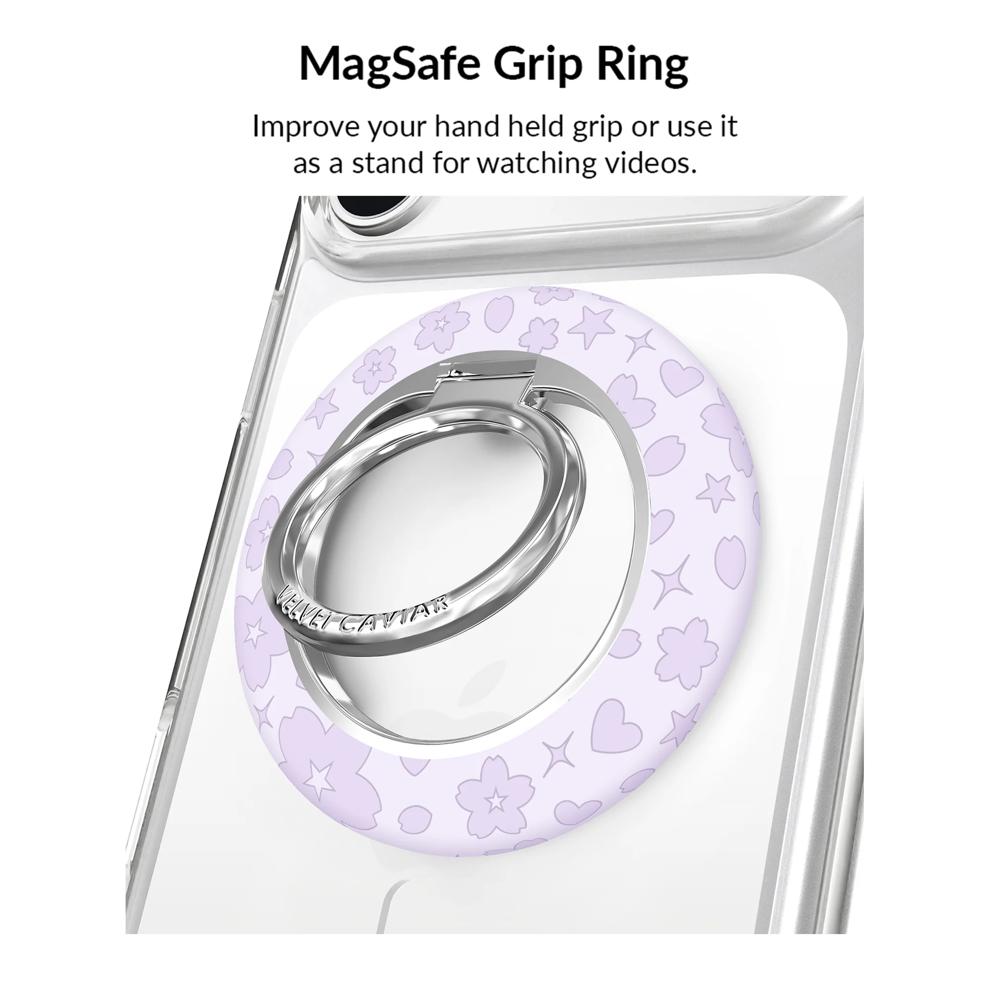 Lavender Cherry Blossom Glitter iPhone Bundle Set - Image 59