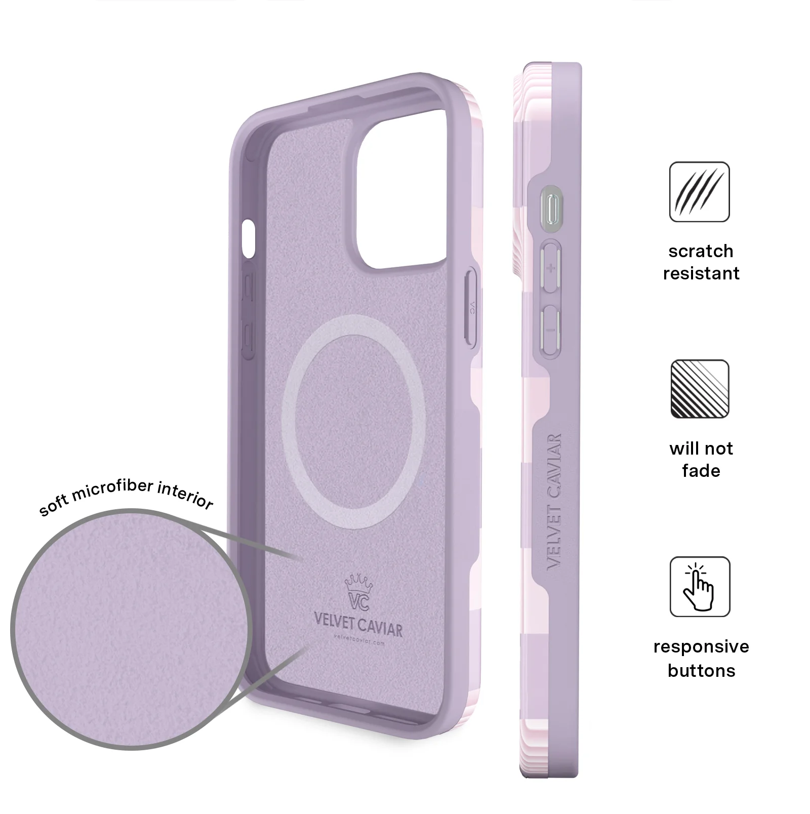 Lilac Vibe Checkered iPhone Case - Image 50