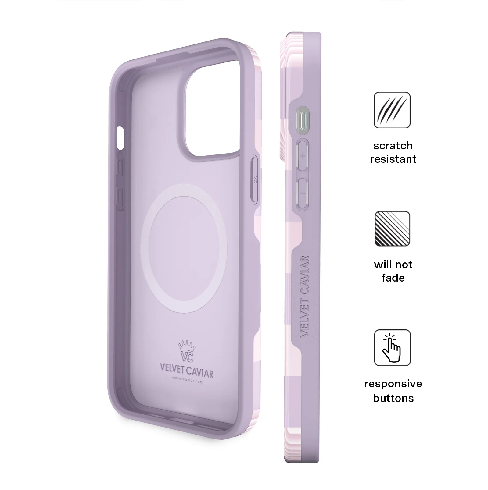 Lilac Vibe Checkered iPhone Case - Image 75