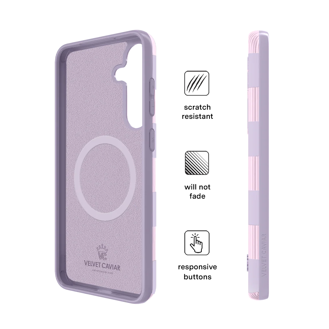 Lilac Vibe Checkered Samsung Case - Image 56