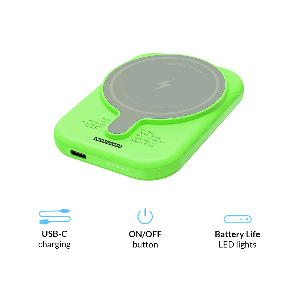 Key Lime Portable MagSafe Charger Power Pack - Image 6