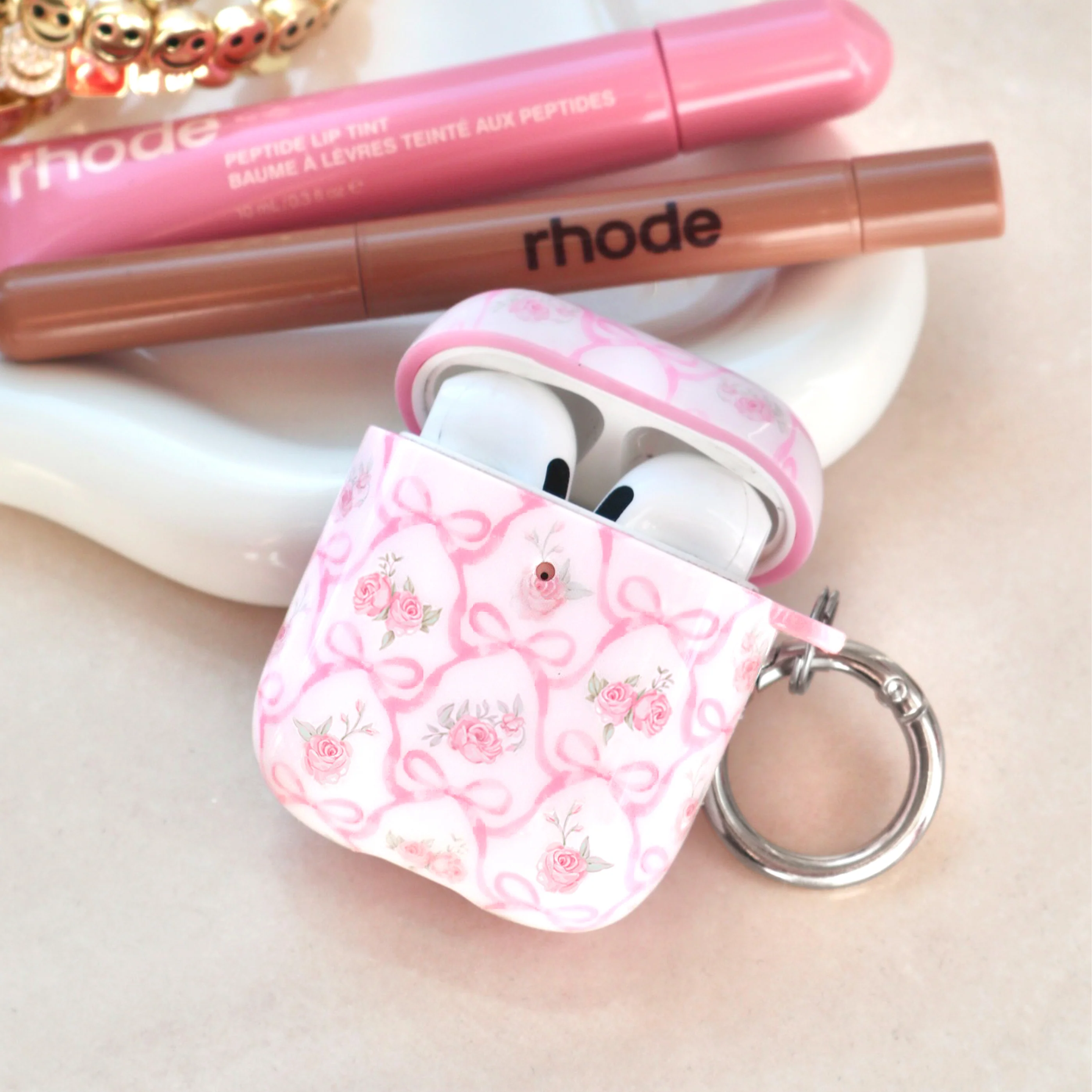 Lovely Pink Bows AirPod Case - Image 17