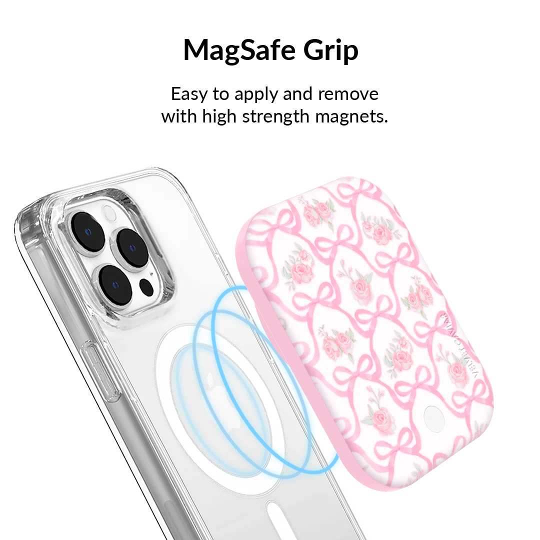 Lovely Pink Bows Portable MagSafe Charger Power Pack - Image 4