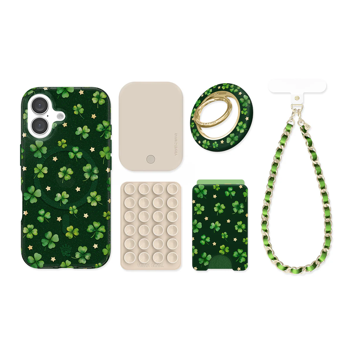 Lucky Clover Glitter iPhone Bundle Set - Image 78
