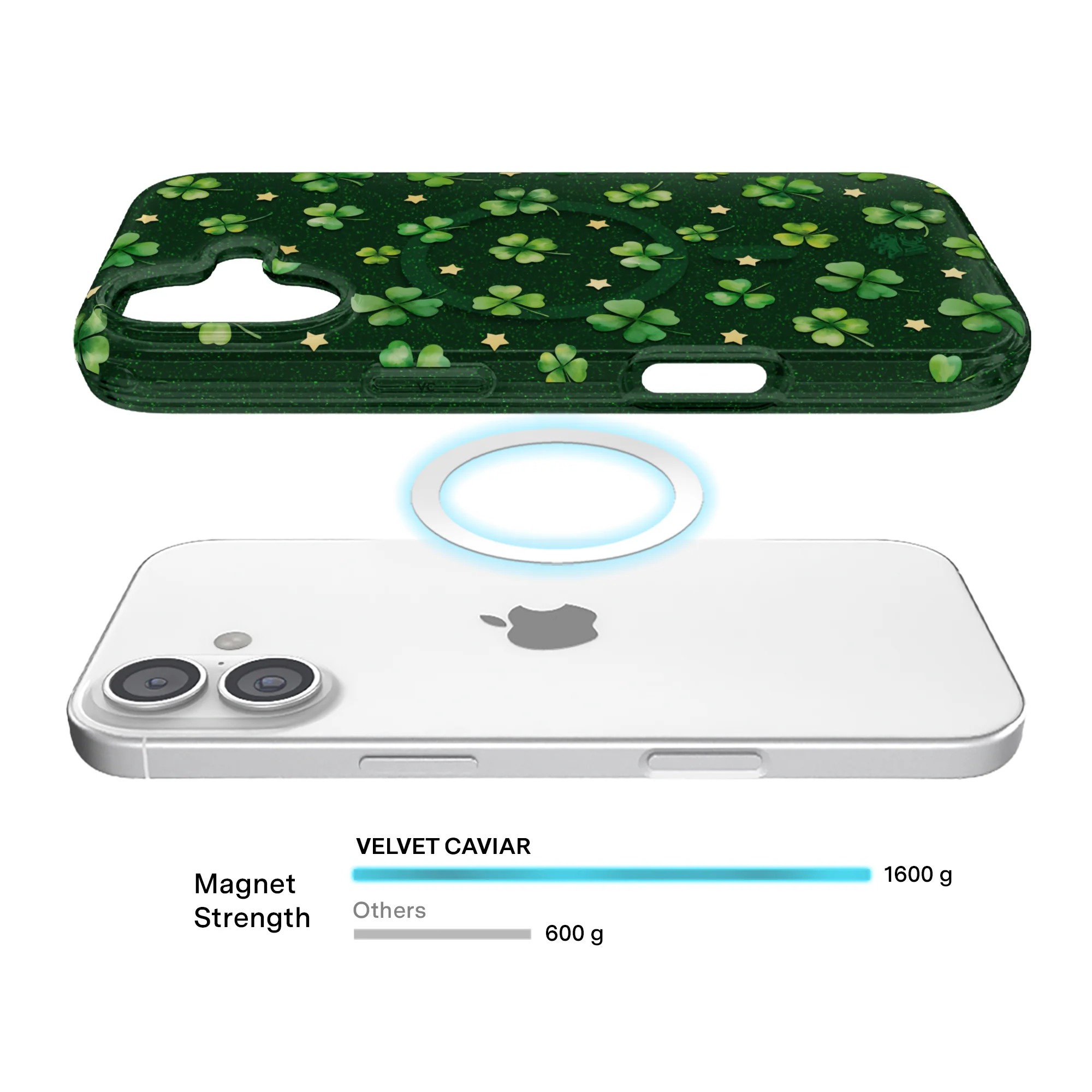 Lucky Clover Glitter iPhone Case - Image 24