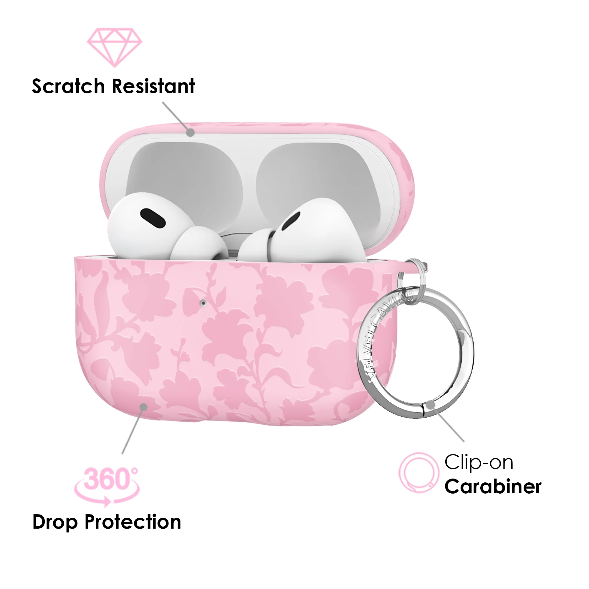 Magical Mauve Floral AirPod Case - Image 9
