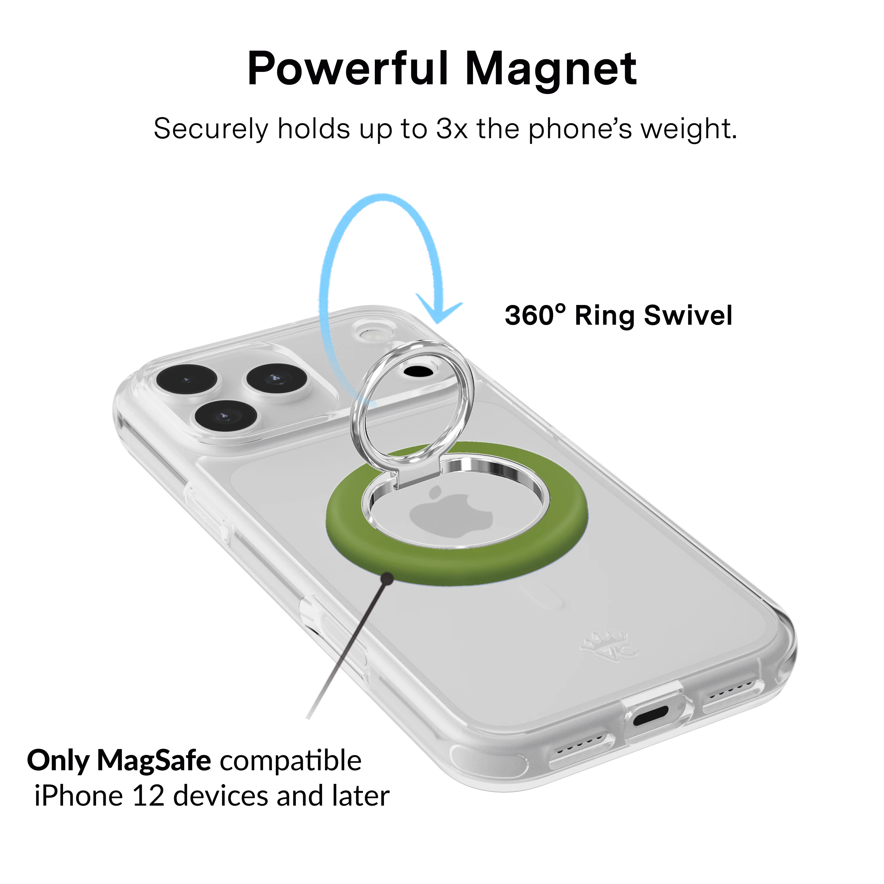 Matcha Green MagSafe Grip Ring - Image 3