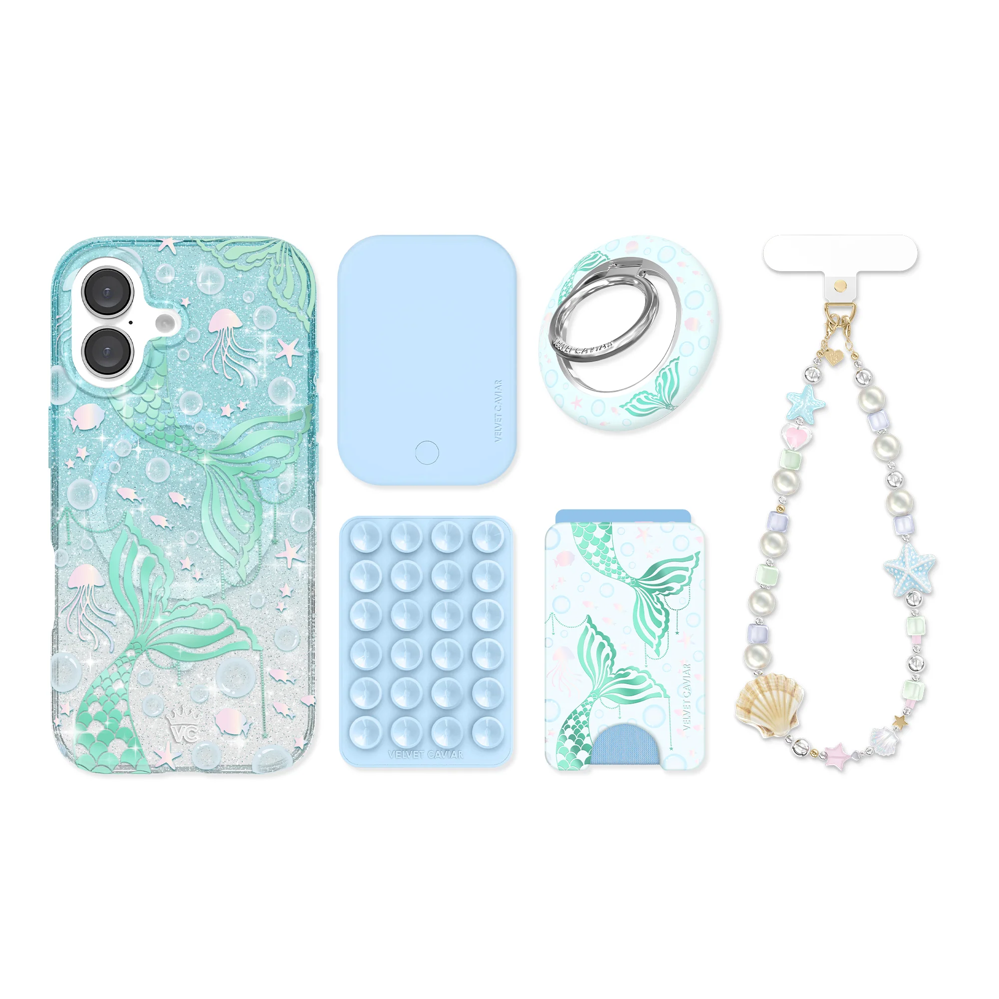 Mermaid Glitter Holo iPhone Bundle Set - Image 57