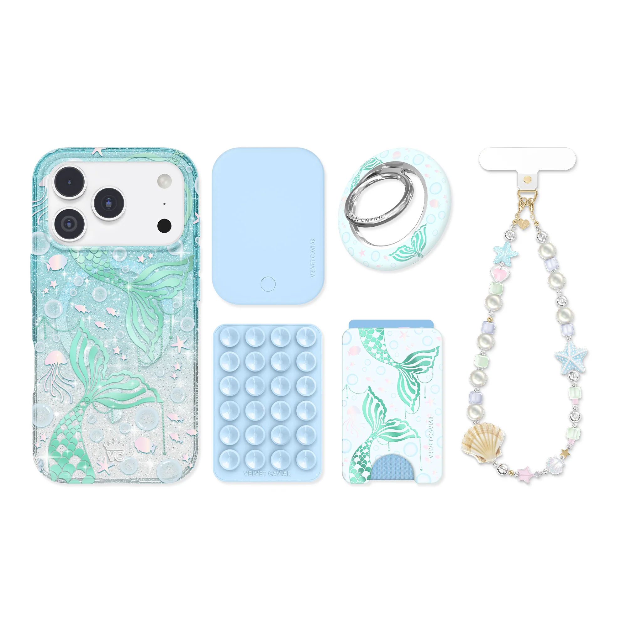 Mermaid Glitter Holo iPhone Bundle Set - Image 99