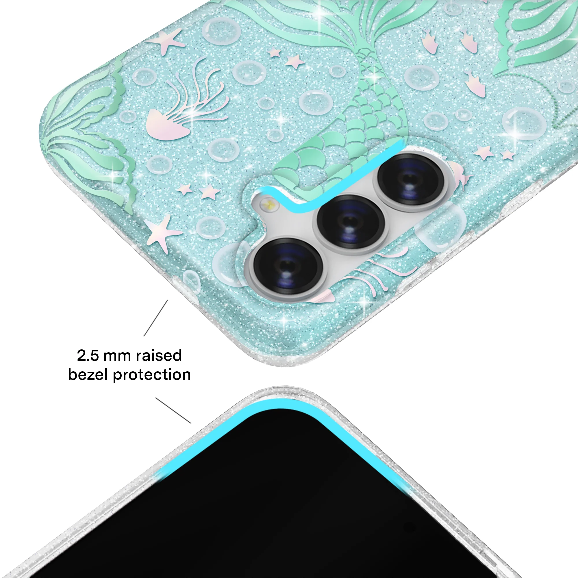 Mermaid Glitter Holo Samsung Case - Image 18