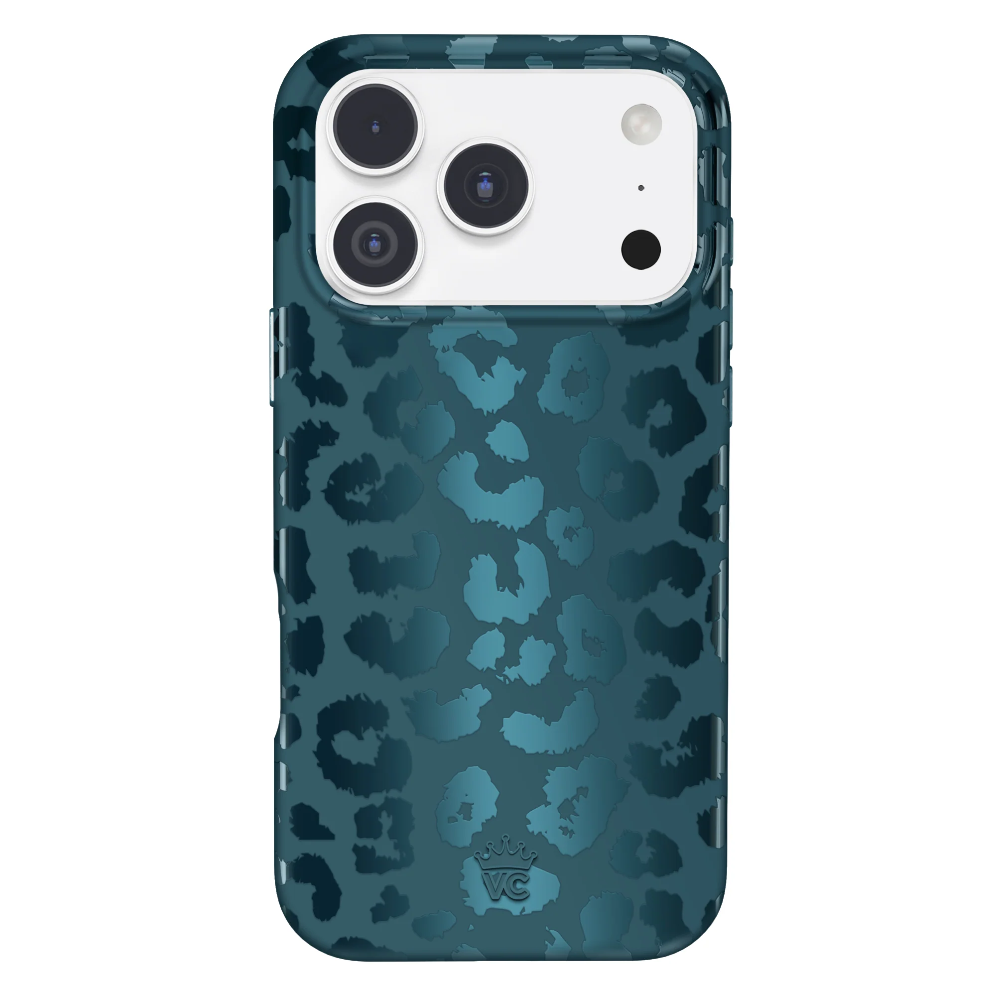 Metallic Navy Leopard iPhone Case - Image 116