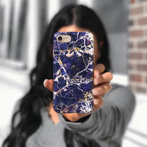 Midnight Gold Marble iPhone Case - Image 3