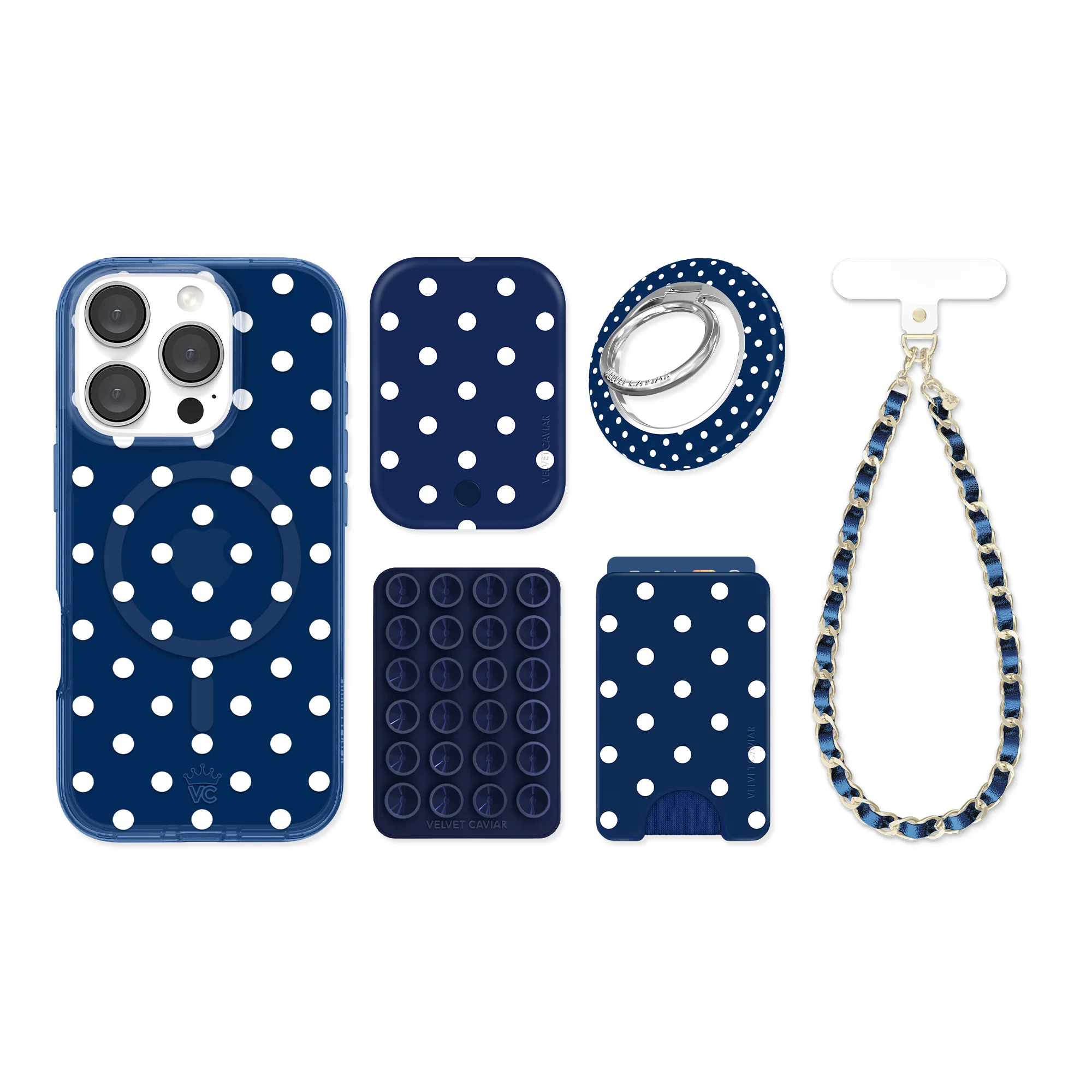 Midnight Polka Dot iPhone Bundle Set - Image 71
