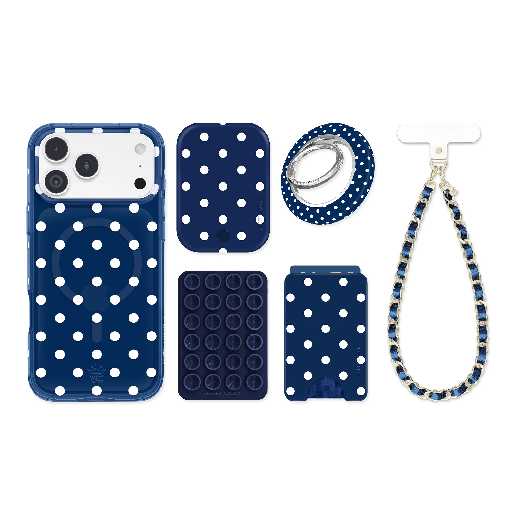 Midnight Polka Dot iPhone Bundle Set - Image 92