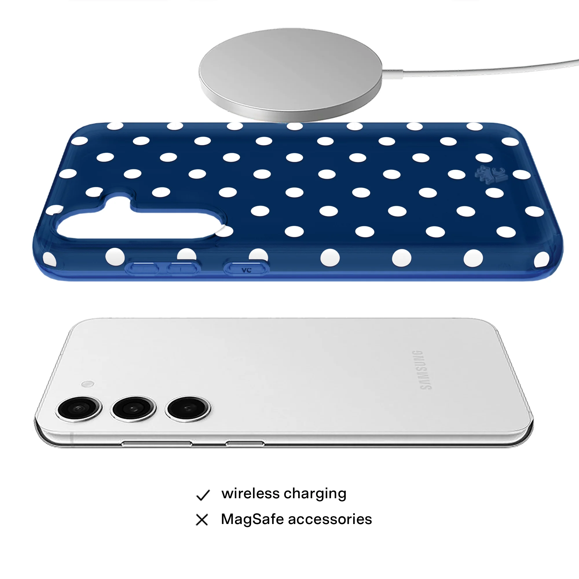 Midnight Polka Dot Samsung Case - Image 19