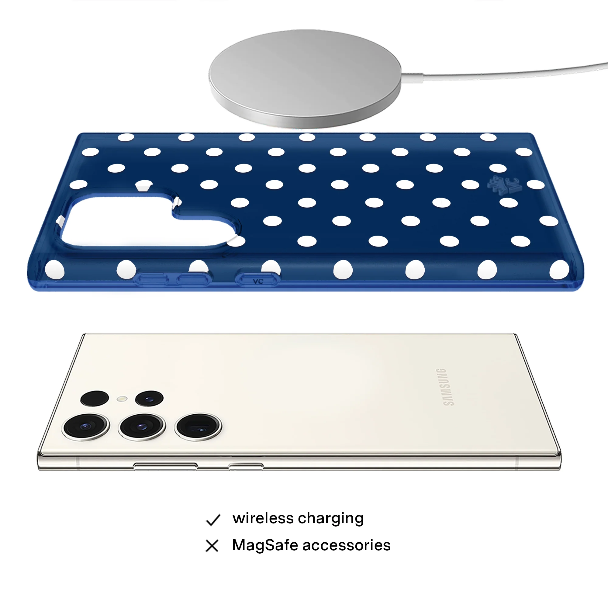 Midnight Polka Dot Samsung Case - Image 29