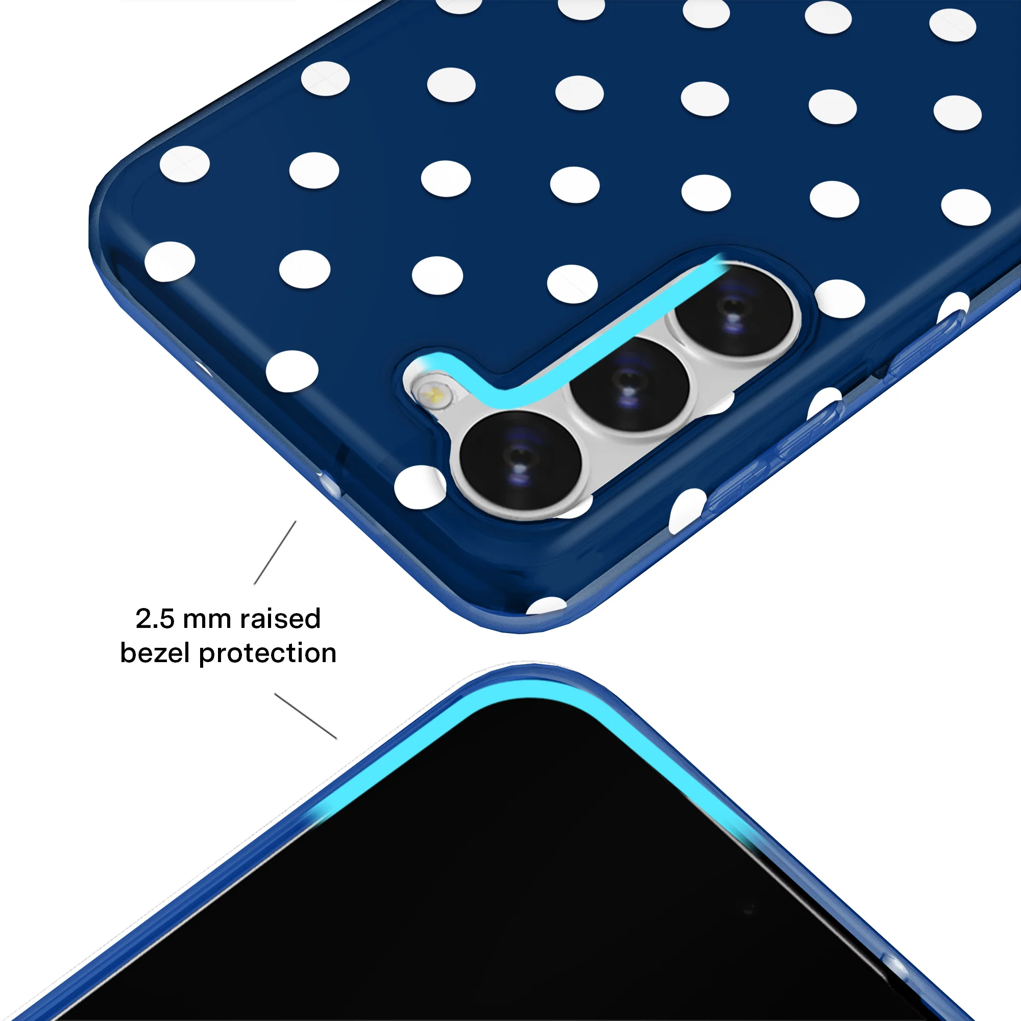 Midnight Polka Dot Samsung Case - Image 3
