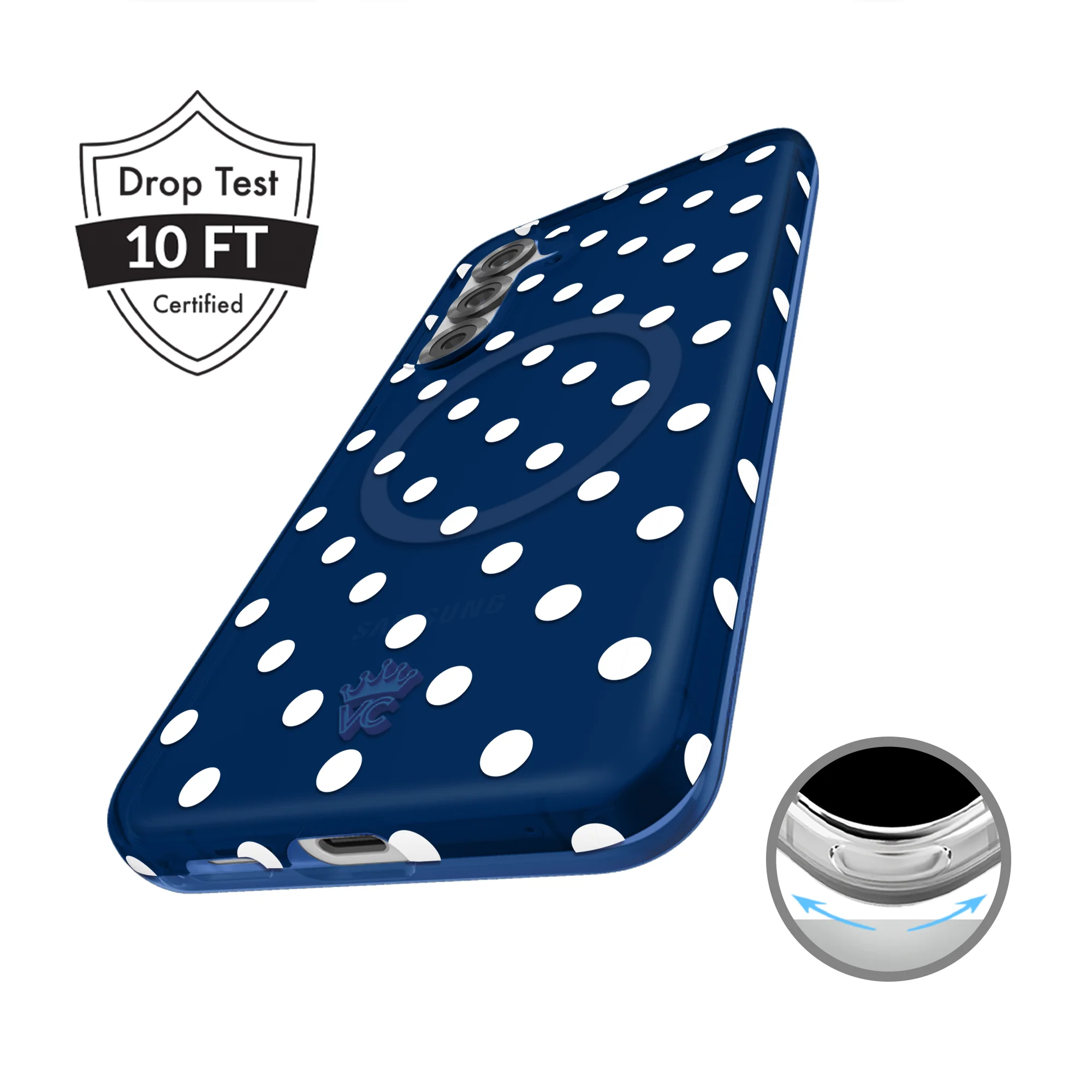 Midnight Polka Dot Samsung Case - Image 32