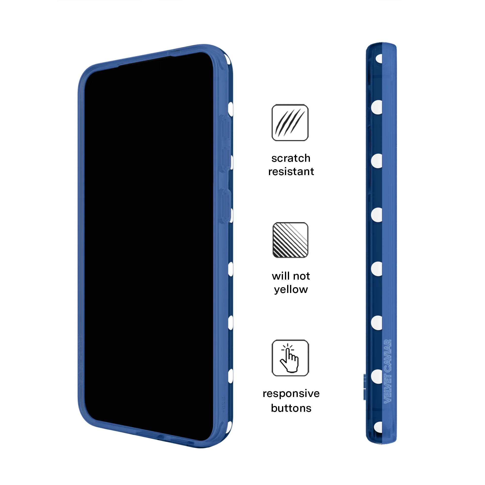 Midnight Polka Dot Samsung Case - Image 35
