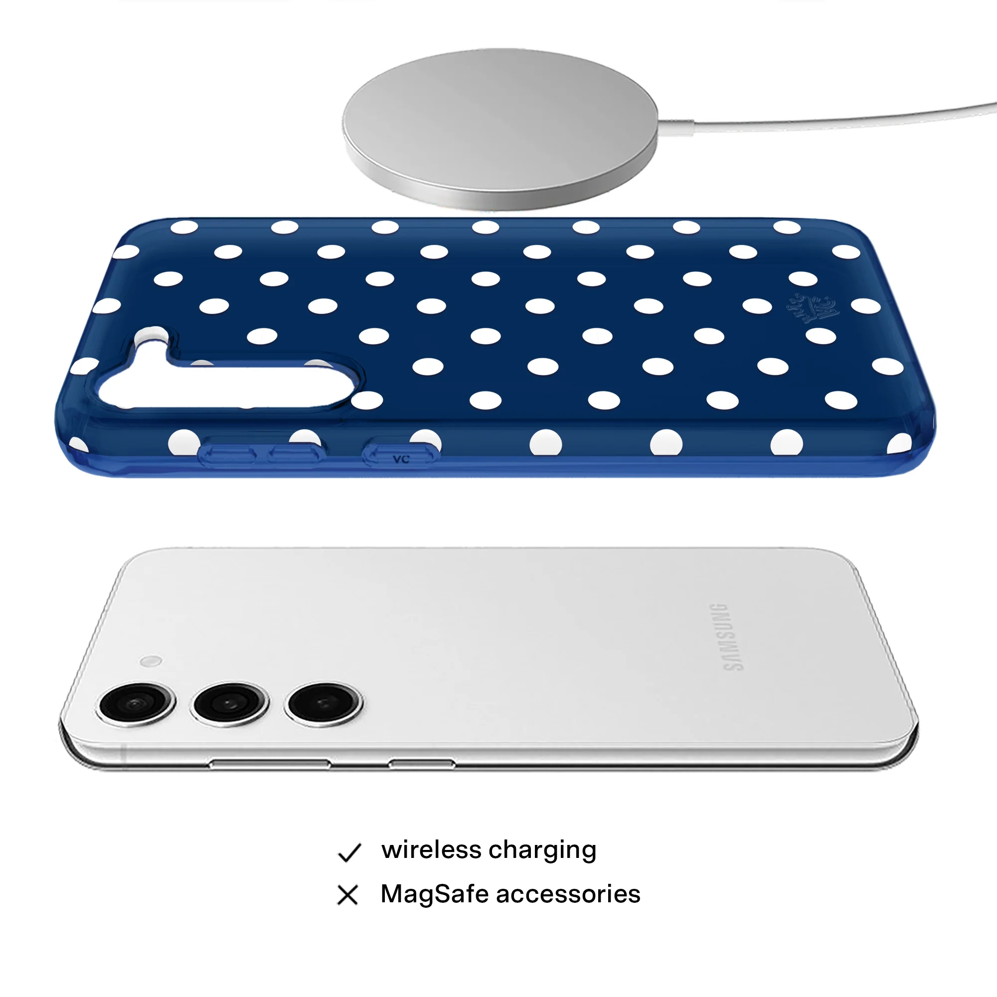 Midnight Polka Dot Samsung Case - Image 4