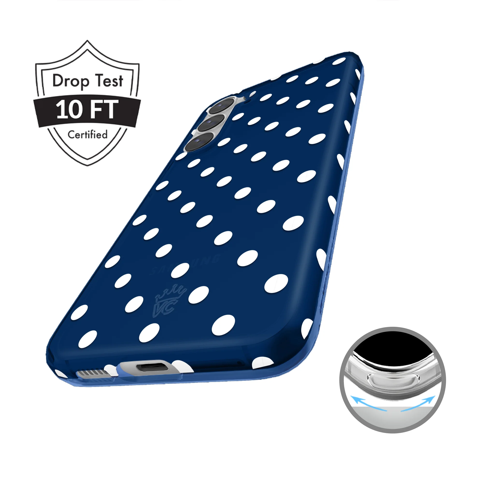 Midnight Polka Dot Samsung Case - Image 7
