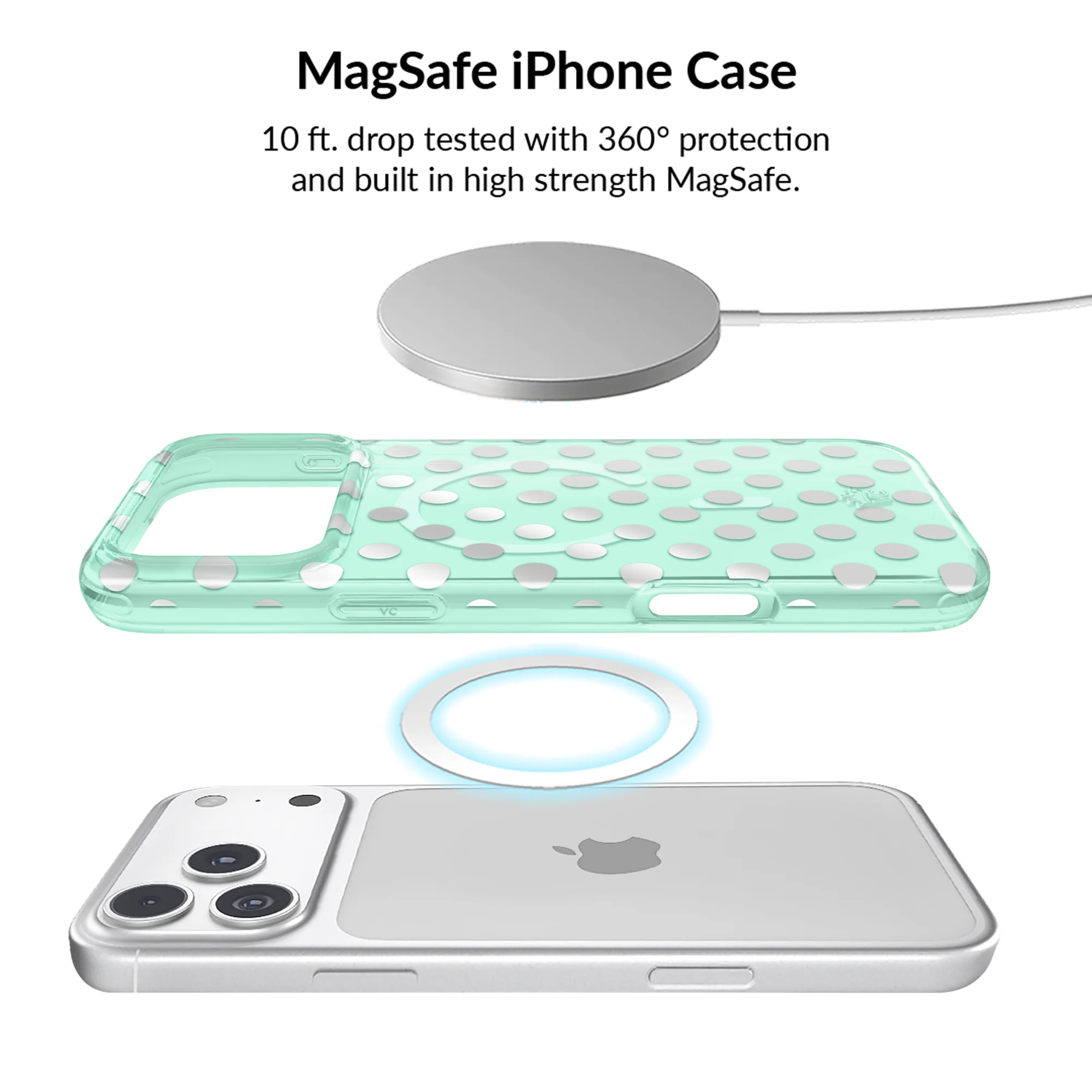 Mint Chrome Polka Dot iPhone Bundle Set - Image 107
