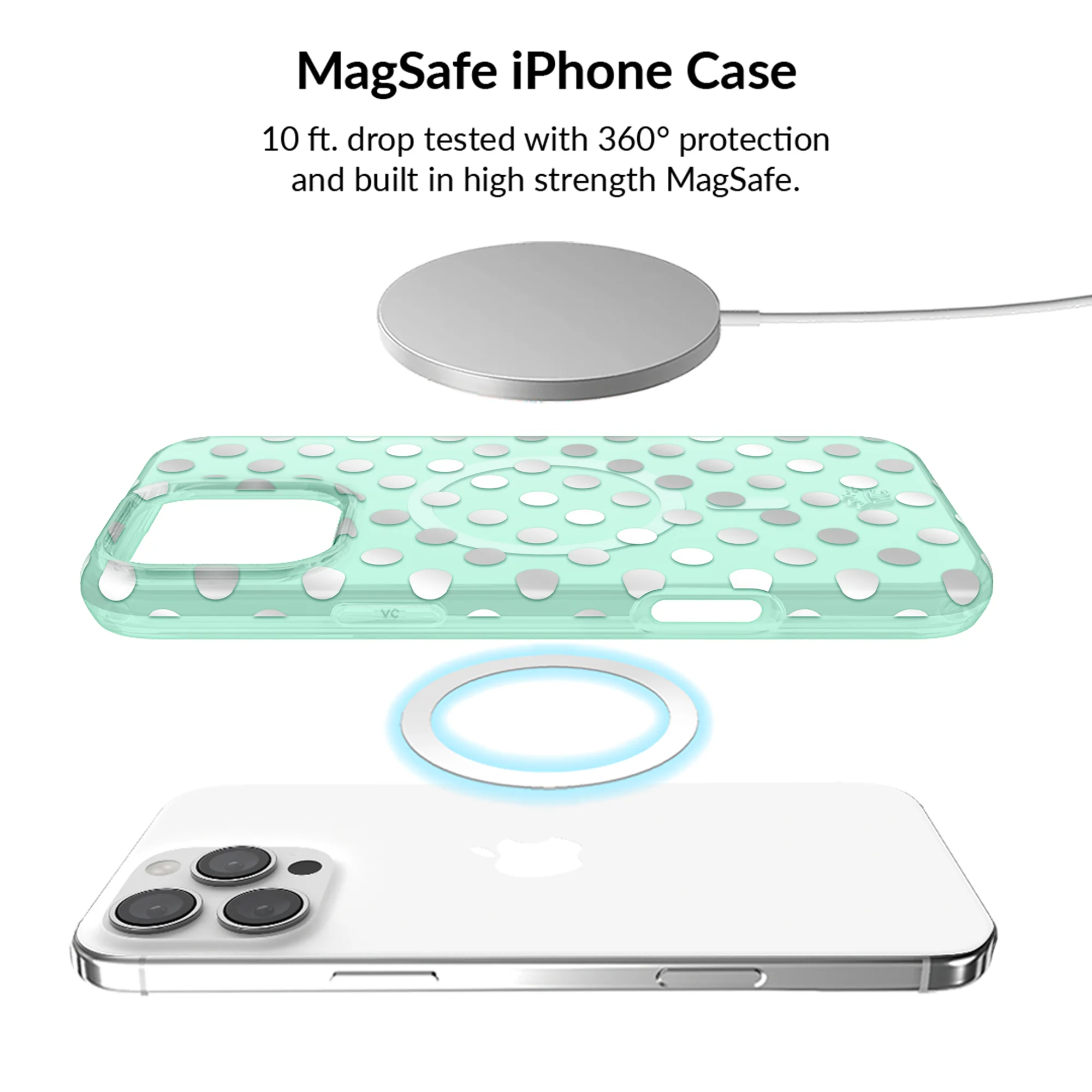 Mint Chrome Polka Dot iPhone Bundle Set - Image 72