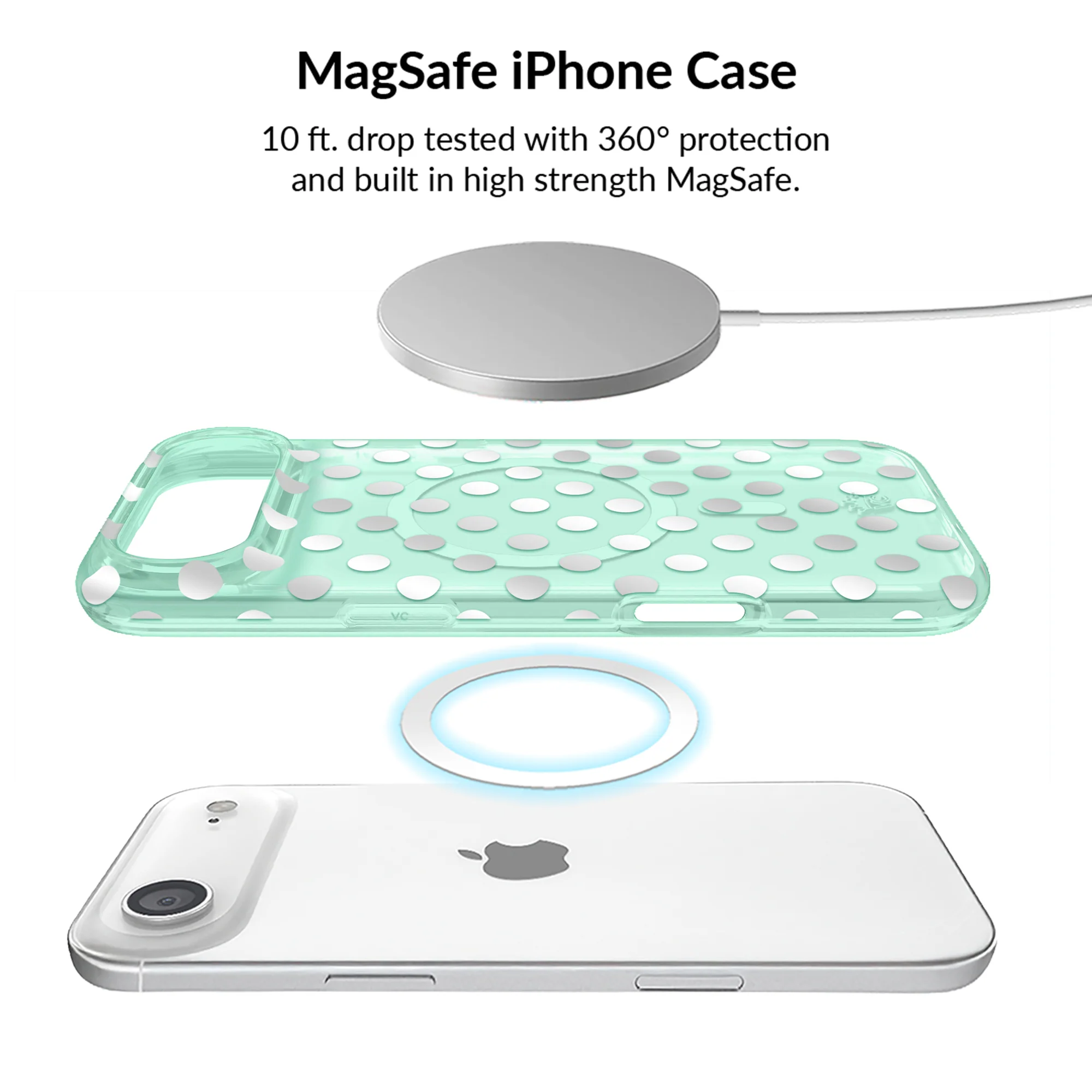 Mint Chrome Polka Dot iPhone Bundle Set - Image 93