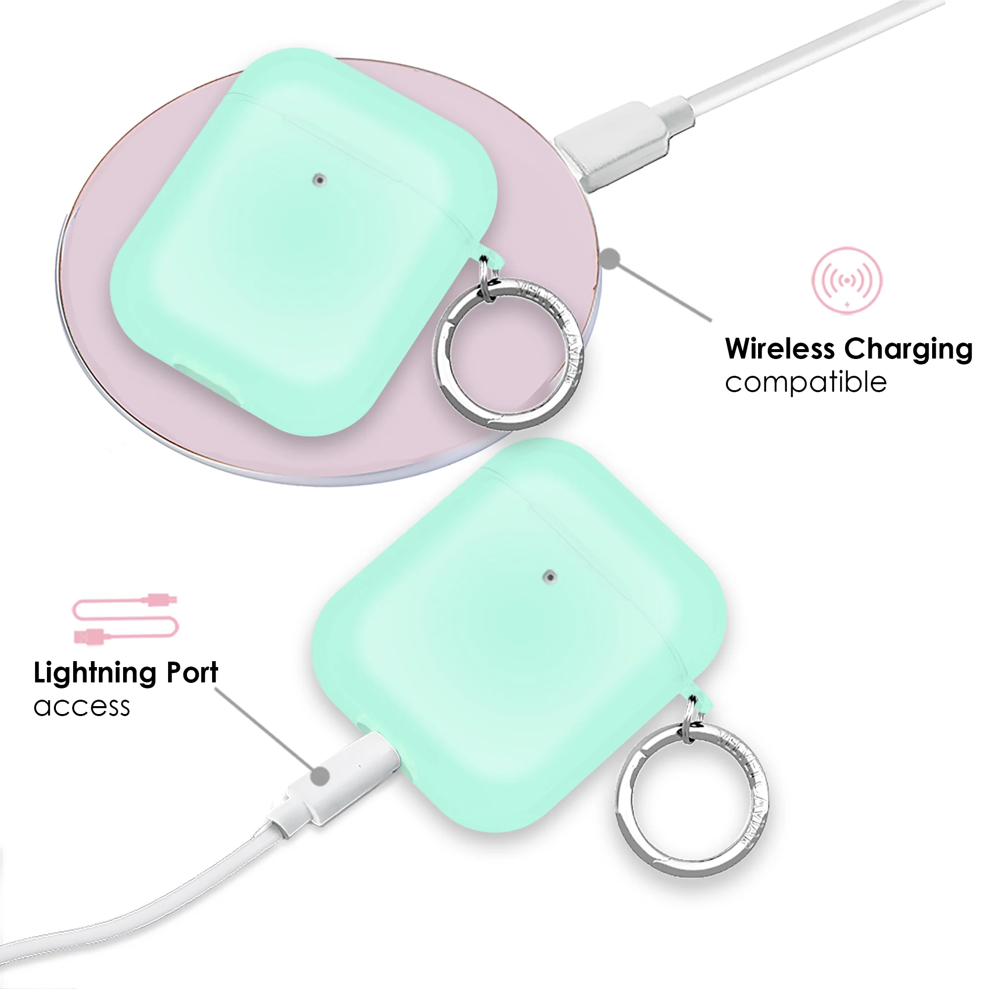 Mint Jelly AirPod Case - Image 4