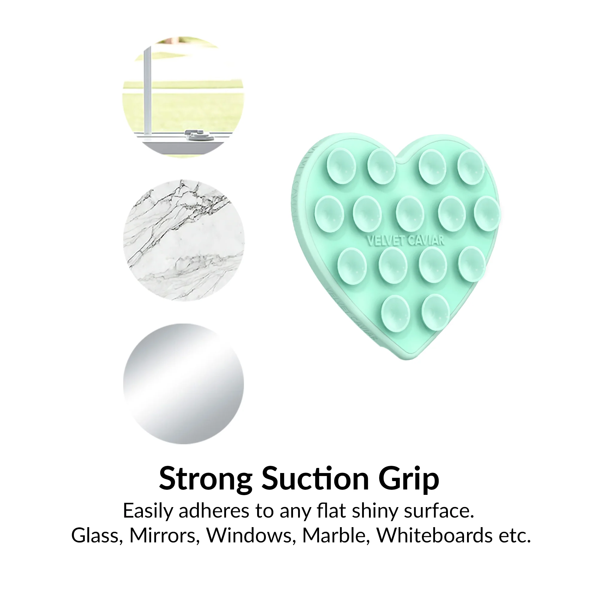 Mint Jelly Heart MagSafe MightyGrip - Image 7