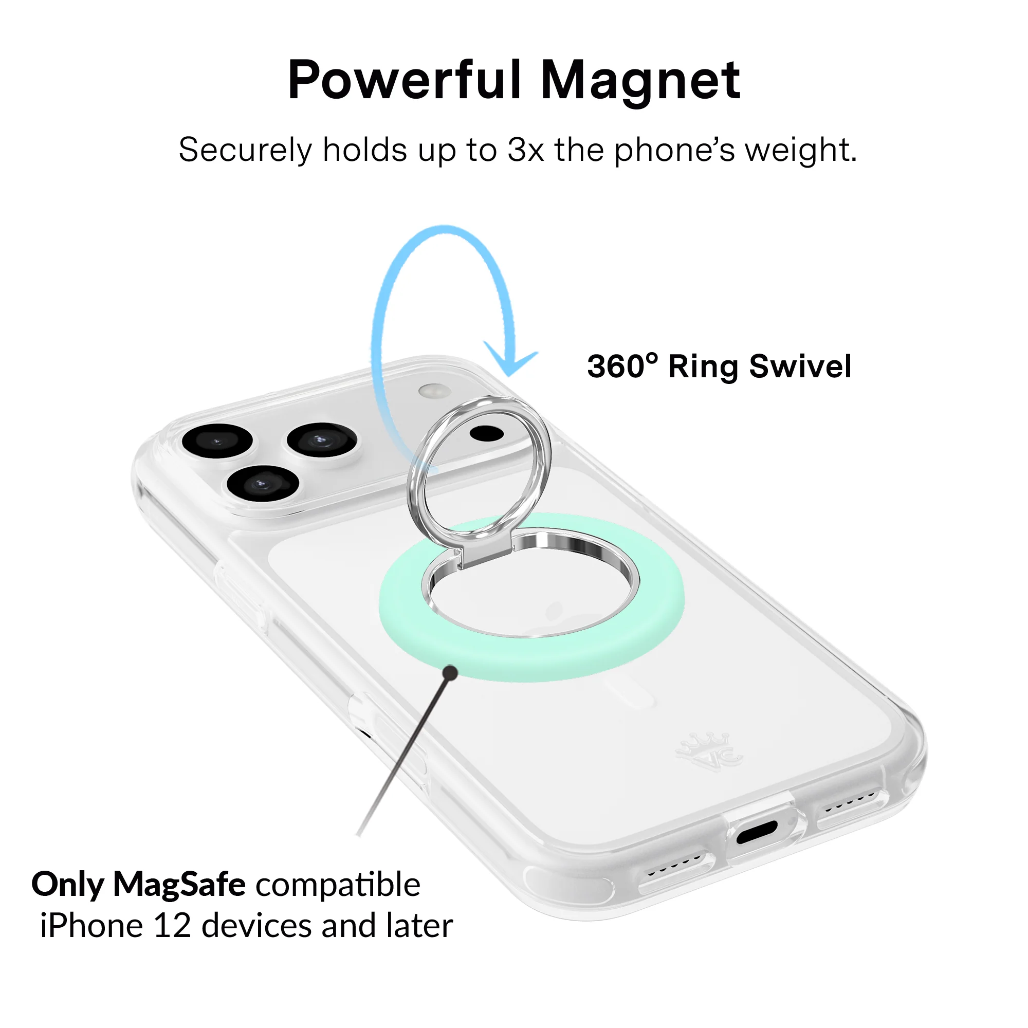 Mint Jelly MagSafe Grip Ring - Image 3