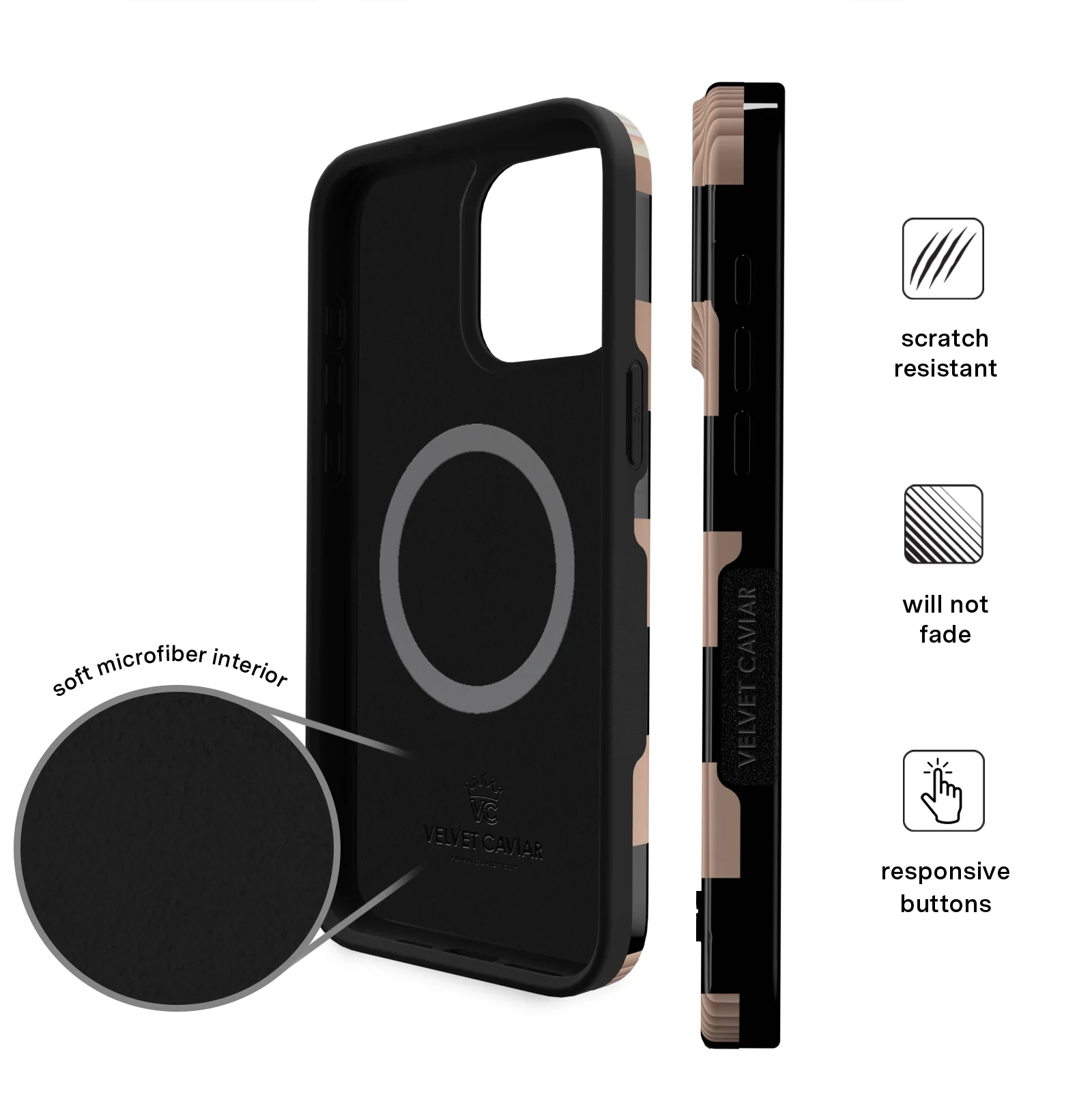Mocha Vibe Checkered iPhone Case - Image 10