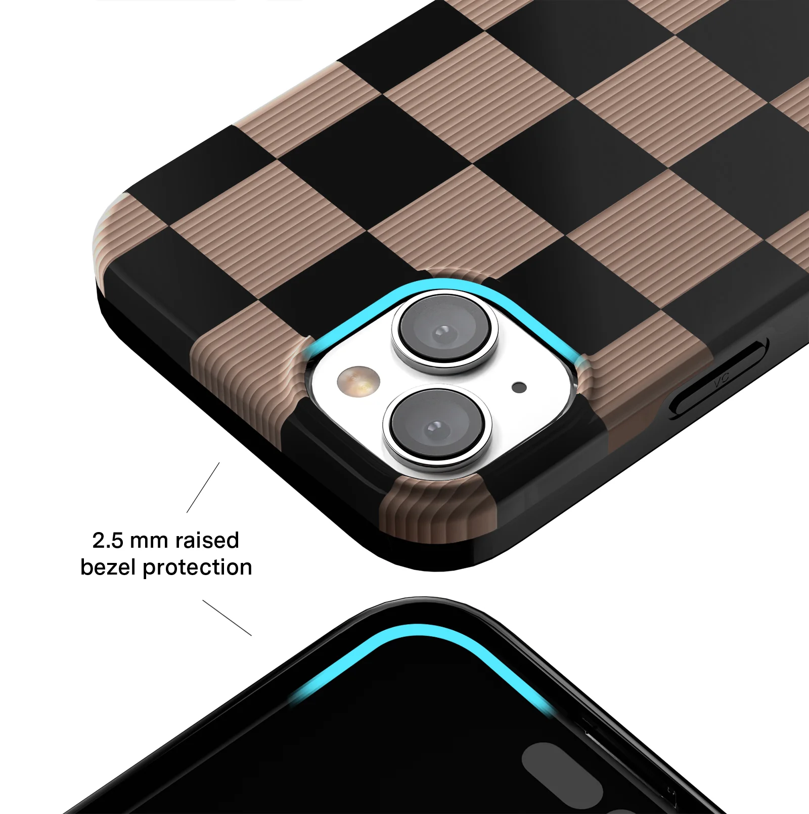 Mocha Vibe Checkered iPhone Case - Image 17