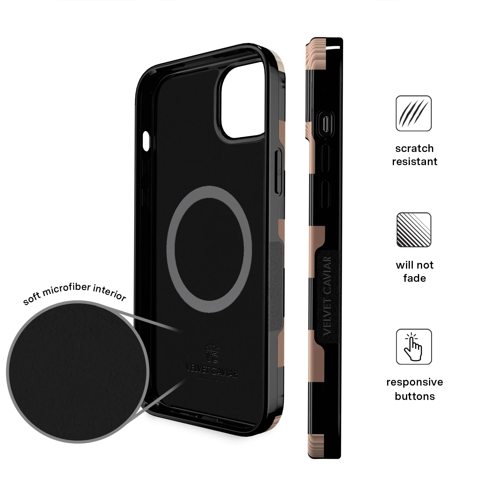 Mocha Vibe Checkered iPhone Case - Image 50