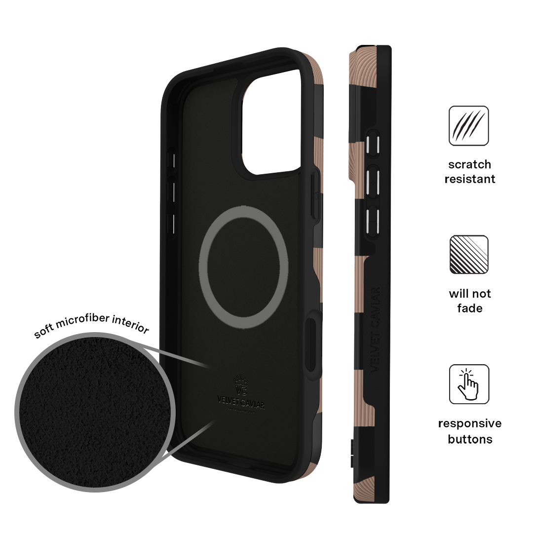 Mocha Vibe Checkered iPhone Case - Image 95