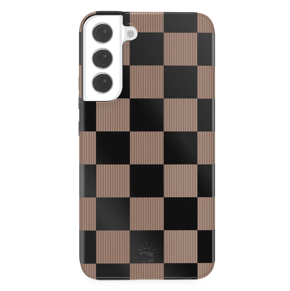 Mocha Vibe Checkered Samsung Case - Image 63