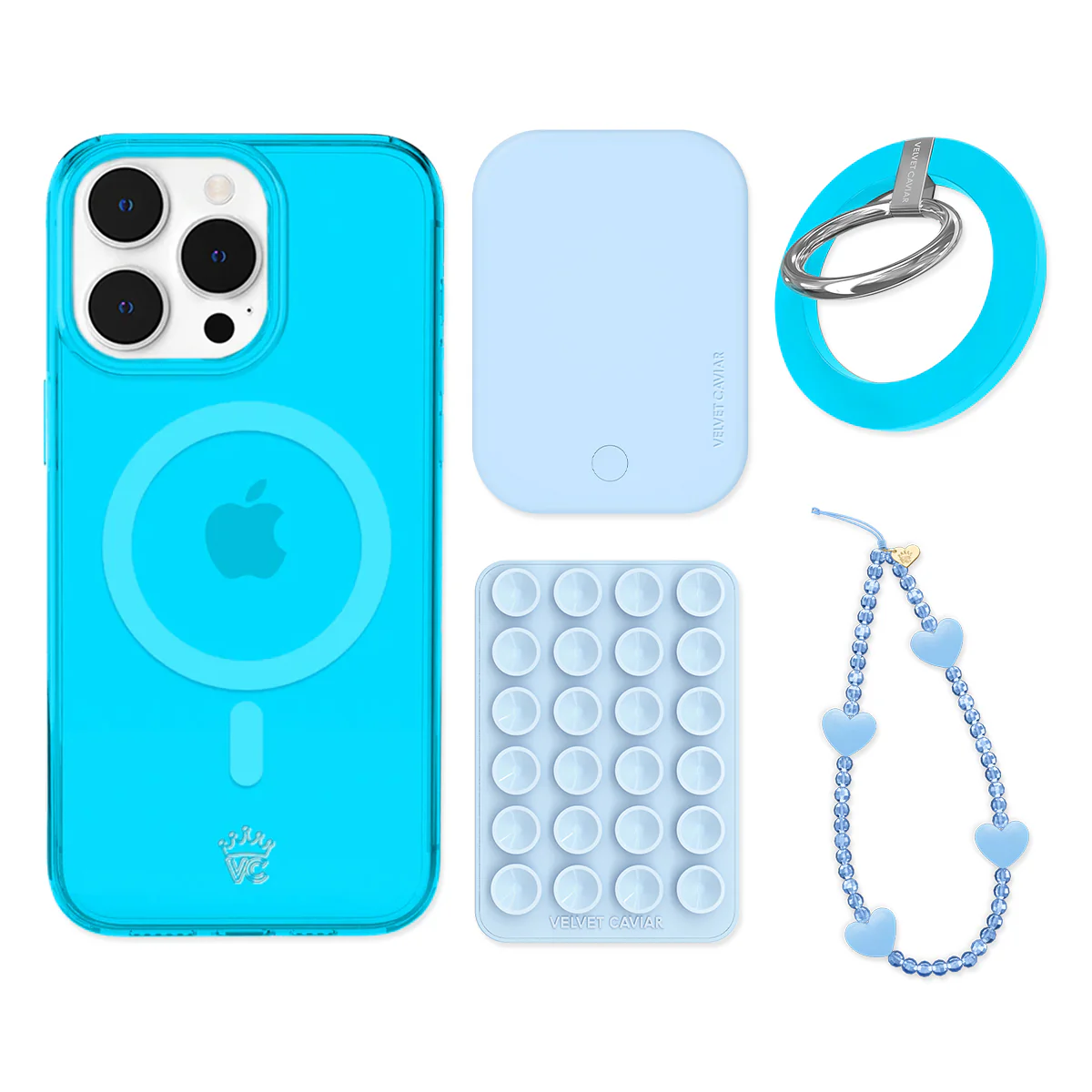 Neon Blue iPhone Bundle Set - Grip - Image 10