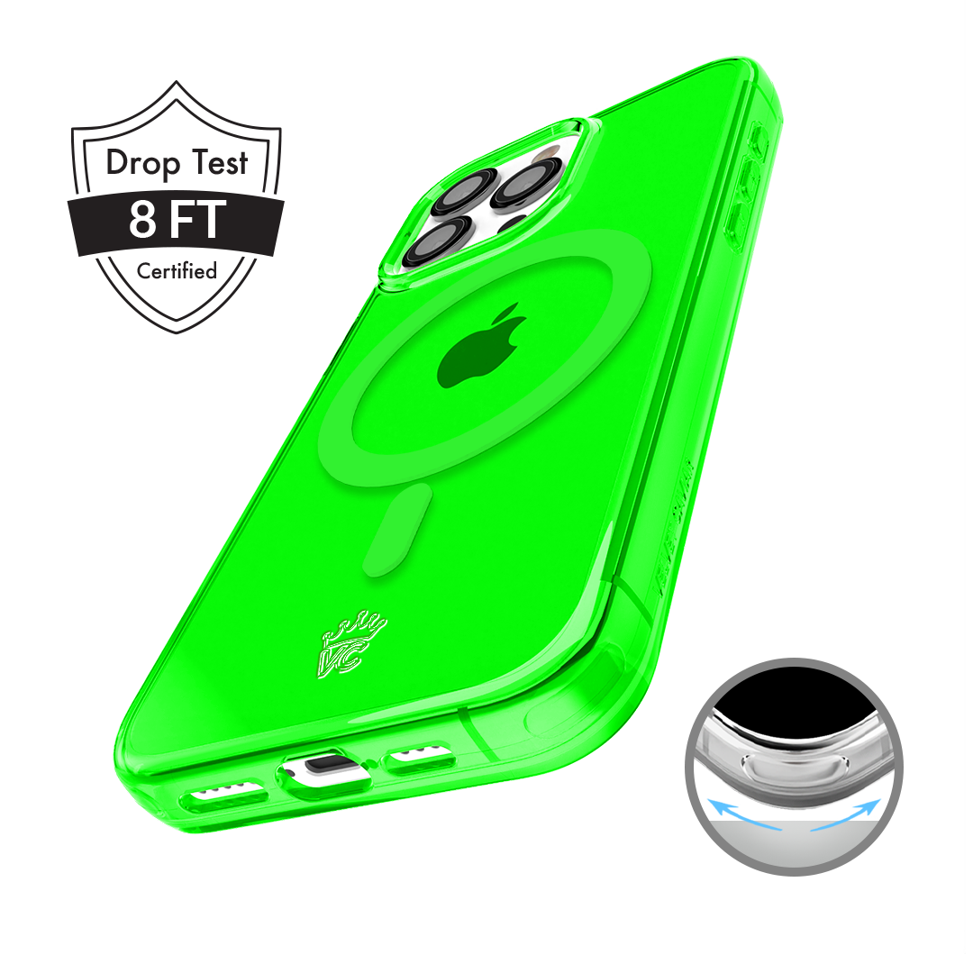 Neon Green Clear iPhone Case - Image 105