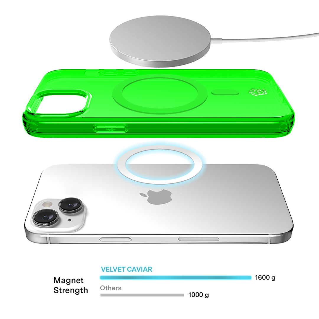 Neon Green Clear iPhone Case - Image 122