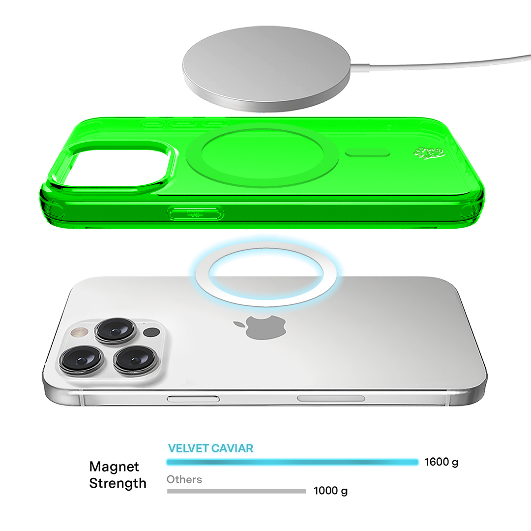 Neon Green Clear iPhone Case - Image 128