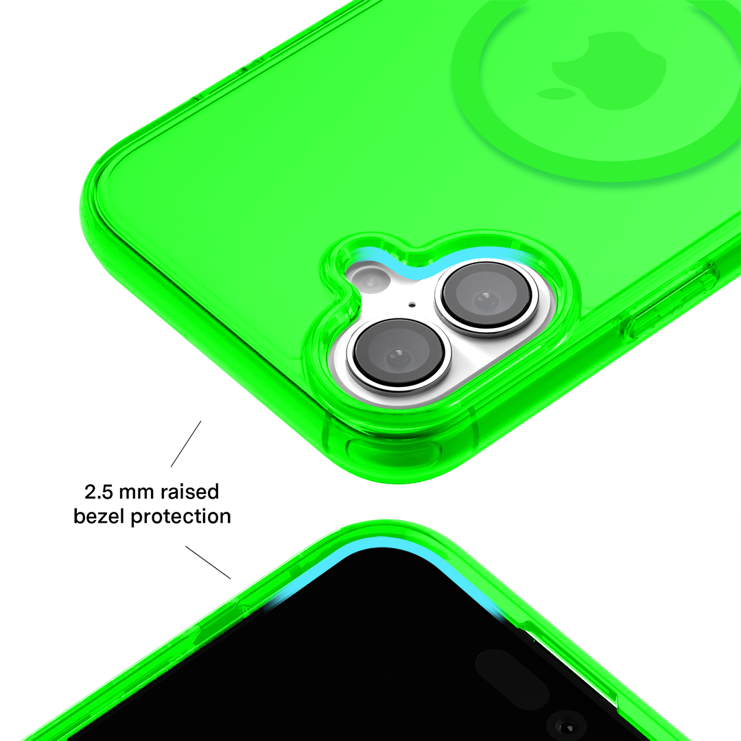 Neon Green Clear iPhone Case - Image 151