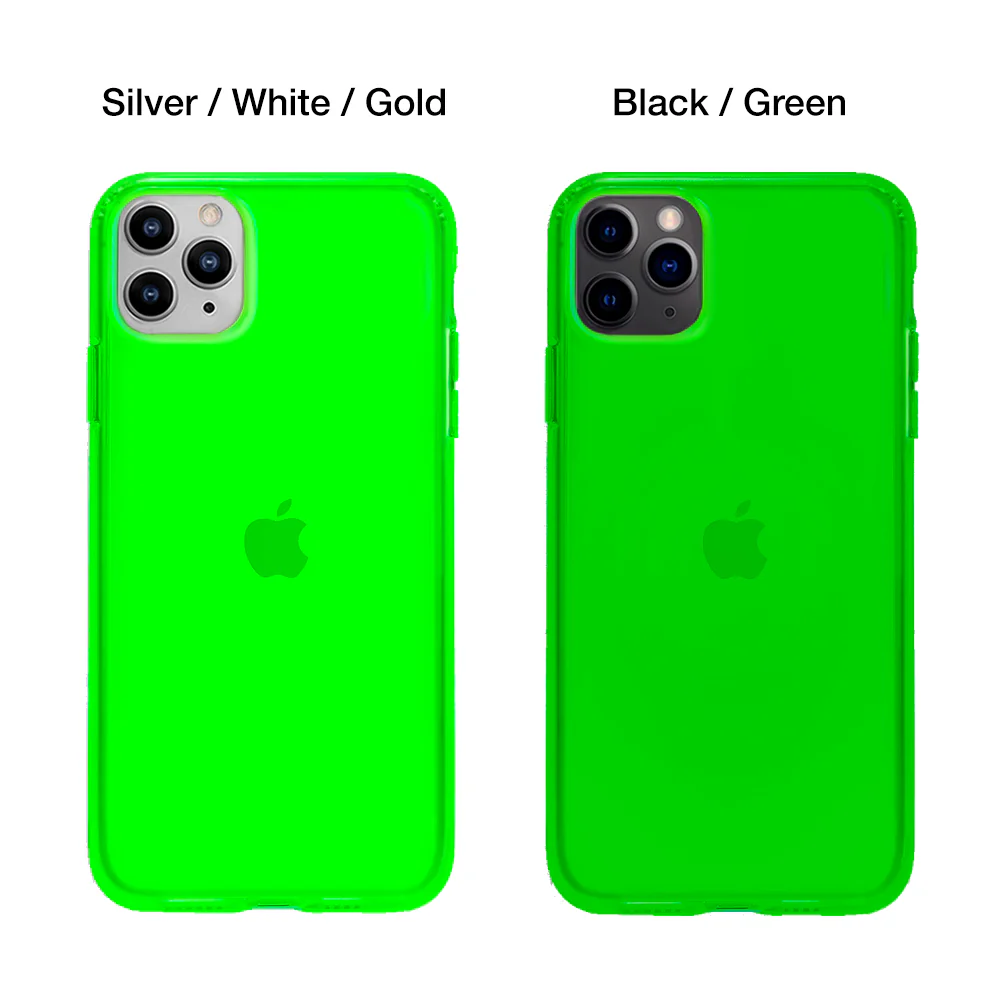 Neon Green Clear iPhone Case - Image 44