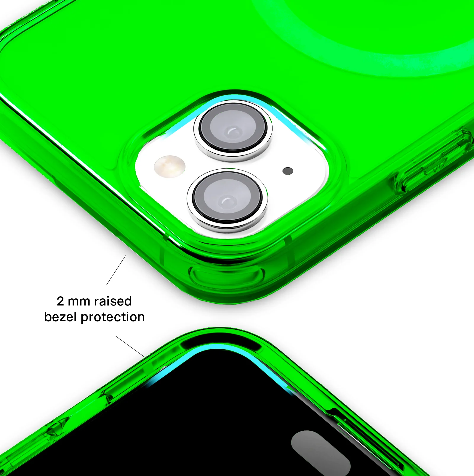 Neon Green Clear iPhone Case - Image 67