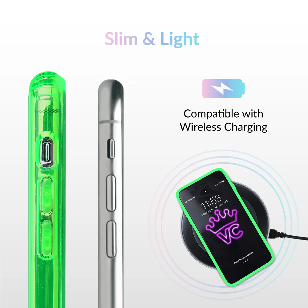 Neon Green Clear iPhone Case - Image 7