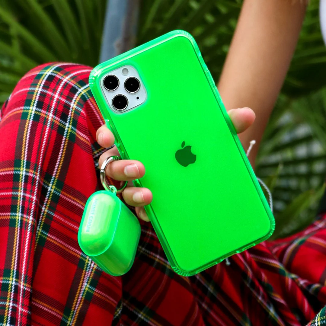 Neon Green Clear iPhone Case - Image 72