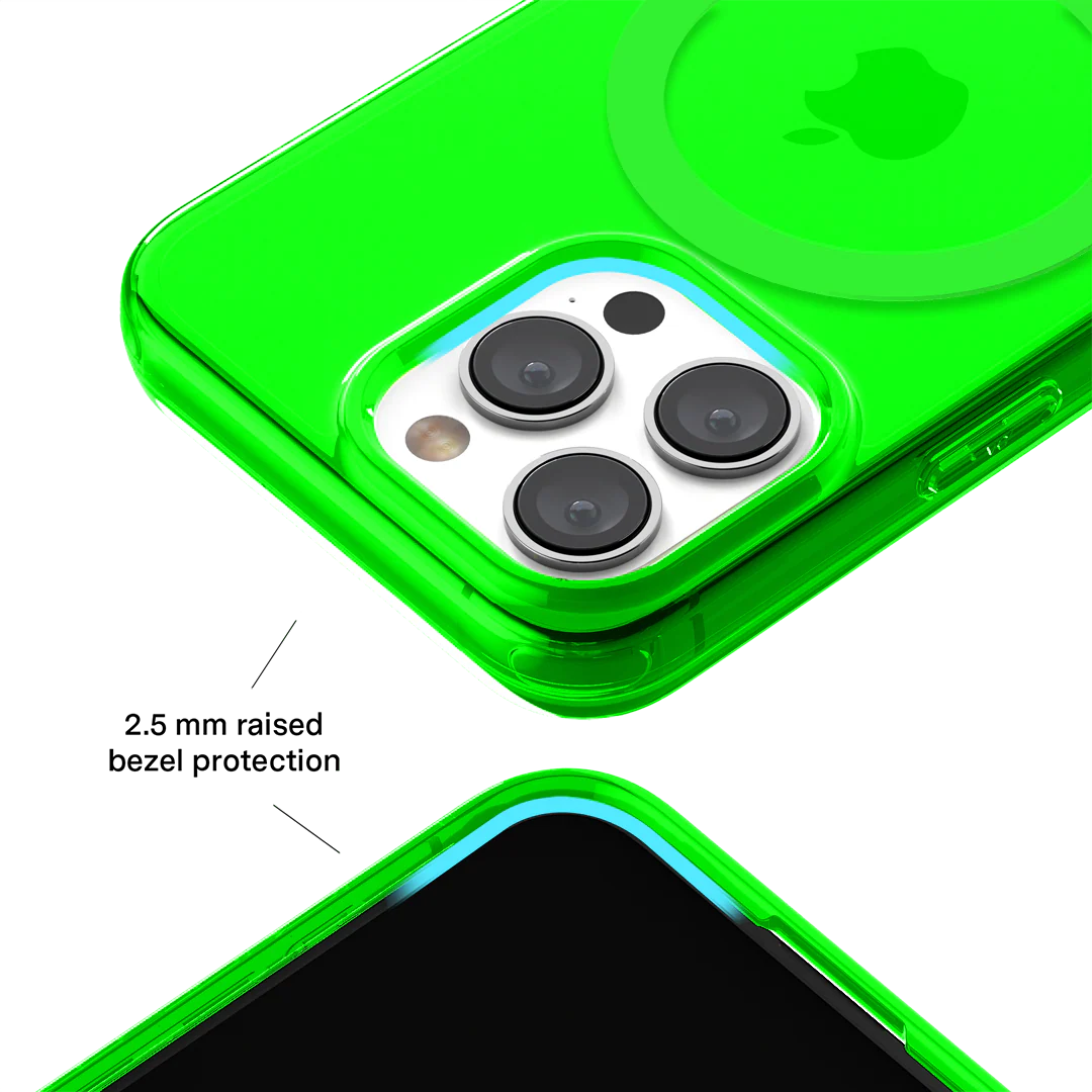 Neon Green Clear iPhone Case - Image 85