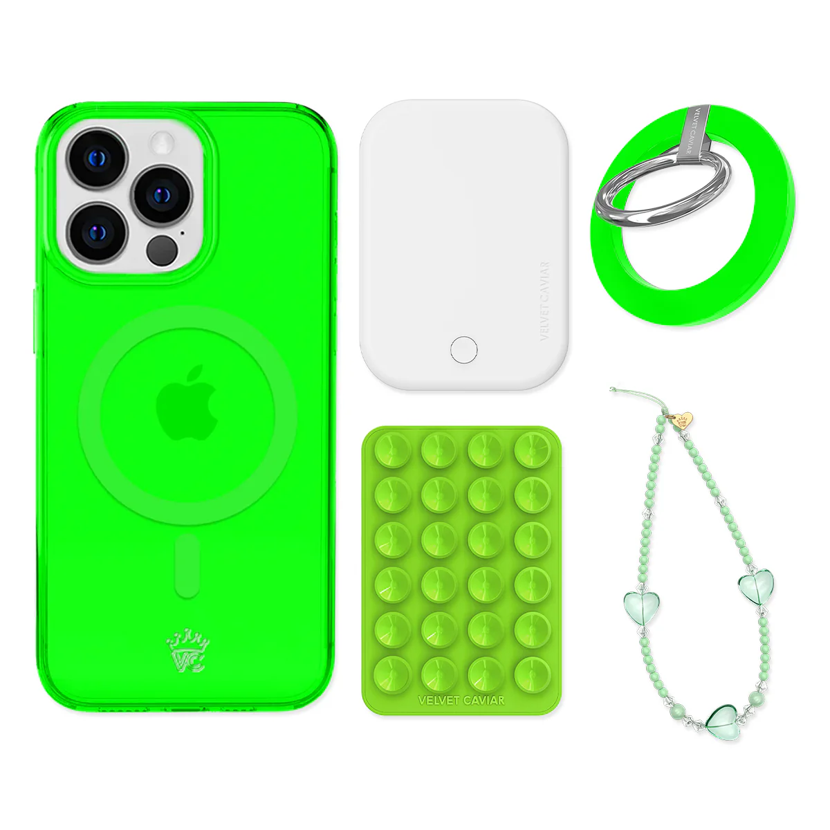 Neon Green iPhone Bundle Set - Grip - Image 13