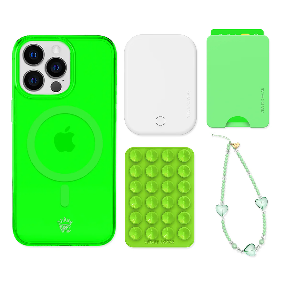 Neon Green iPhone Bundle Set - Wallet - Image 16