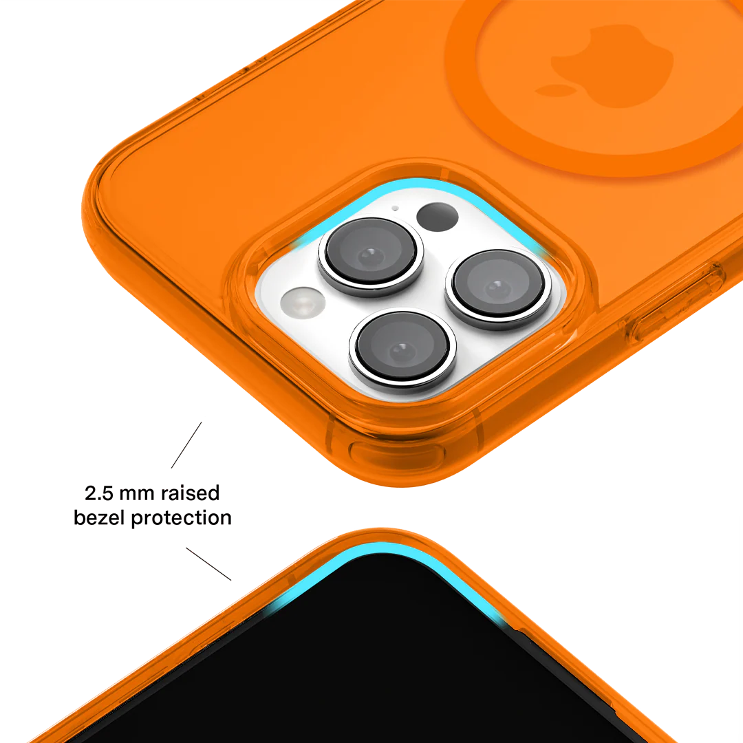 Neon Orange Clear iPhone Case - Image 162